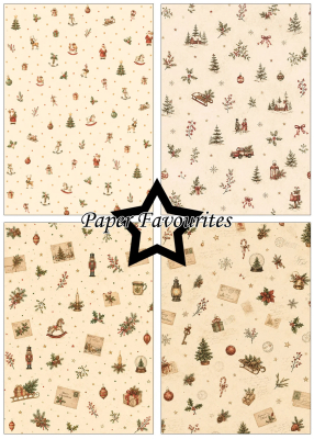 Preview: Retro Christmas A5 Paperpack - Paper Favourites
