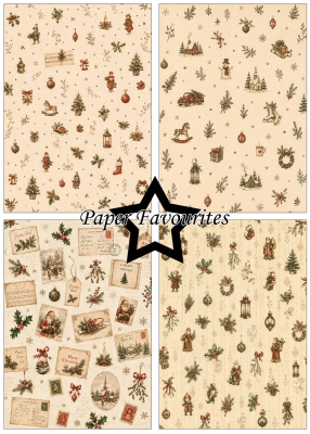 Preview: Retro Christmas A5 Paperpack - Paper Favourites