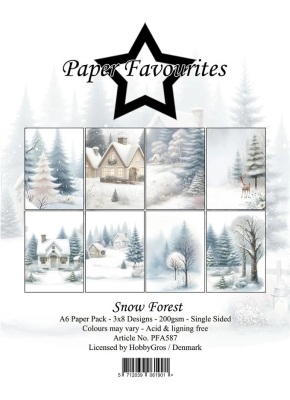 Snow Forest A6 Paperpack - Paper Favourites