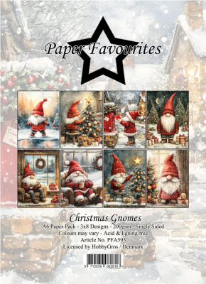 Christmas Gnomes A6 Paperpack - Paper Favourites
