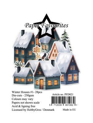 Winter Houses #1, Die-Cuts - Paper Favourites