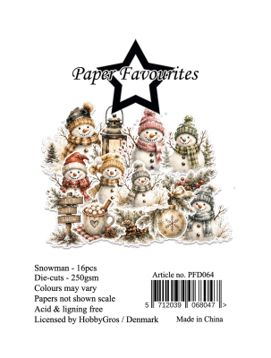 Snowman, Die-Cuts - Paper Favourites