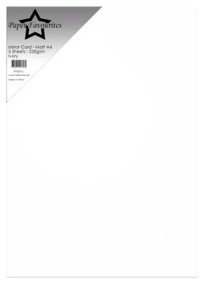Mirror Card Glossy A4, Ivory - Paper Favourites