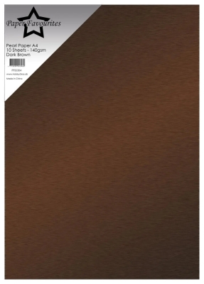 Pearl Paper Dark Brown, A4 - Paper Favourites