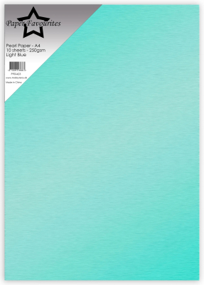 Pearl Paper Light Blue, A4 - Paper Favourites