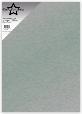 Pearl Paper Silver Rock, A4 - Paper Favourites