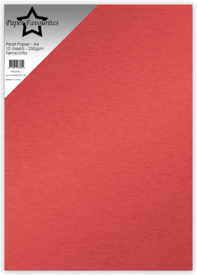 Pearl Paper Terracotta, A4 - Paper Favourites