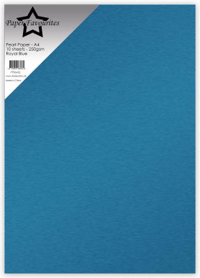 Pearl Paper Royal Blue, A4 - Paper Favourites