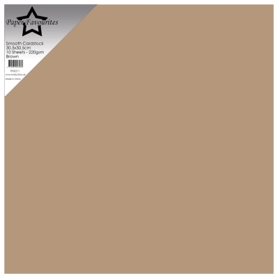 Brown, Smooth Cardstock - Paper Favourites