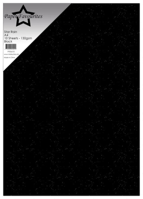 Black Star Rain A4 - Paper Favourites