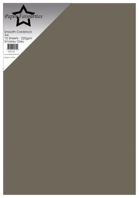 Smokey Grey A4, Smooth Cardstock - Paper Favourites