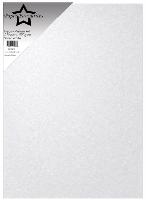 Heavy Vellum Silver White, A4 - Paper Favourites