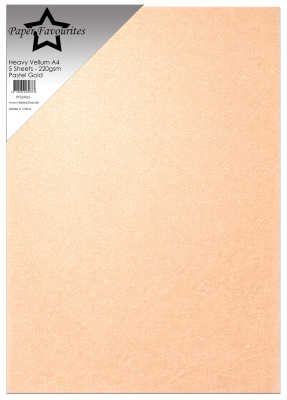 Heavy Vellum Pastel Gold, A4 - Paper Favourites