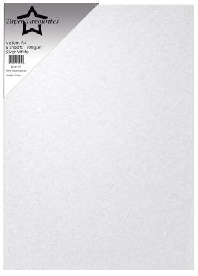 Vellum Silver White, A4 - Paper Favourites
