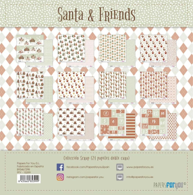 Santa & Friends Collection 8x8 - Papers For You