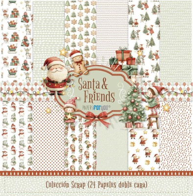 Santa & Friends 6x6 Paperpad - Papers For You