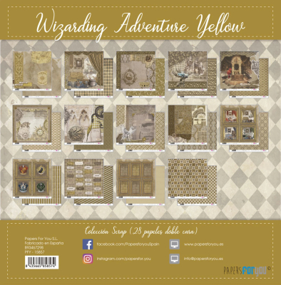 Preview: Wizarding Adventure Yellow Collection 8x8 - Papers For You