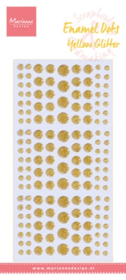 Enamel Dots, Yellow Glitter - Marianne Design