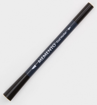 Memento Dual Tip Marker Tuxedo Black