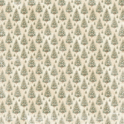 Cozy Christmas - Christmas Tree, Designpapier - Reprint