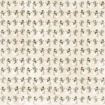 Cozy Christmas - Snowmen, Designpapier - Reprint