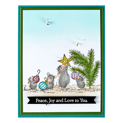 Tree-mendouos Christmas, Rubberstamps- Spellbinders