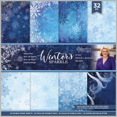 Winter's Sparkle 12x12 Paperpad - Crafter's Companion
