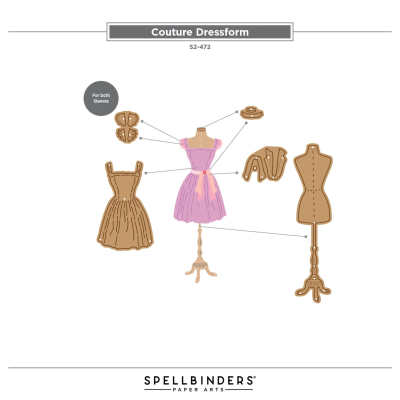 Couture Dressform, Stanze- Spellbinders