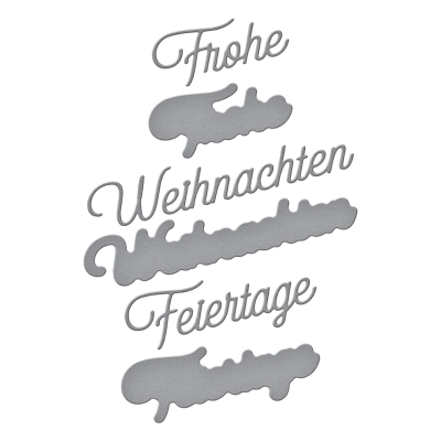 Preview: Frohe Weihnachten/Feiertage, Stanze - Spellbinders