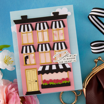 Preview: Everyday Windows, Curtains and Flower Boxes, Stanze - Spellbinders