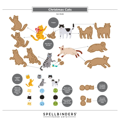 Preview: Christmas Cats, Stanze - Spellbinders