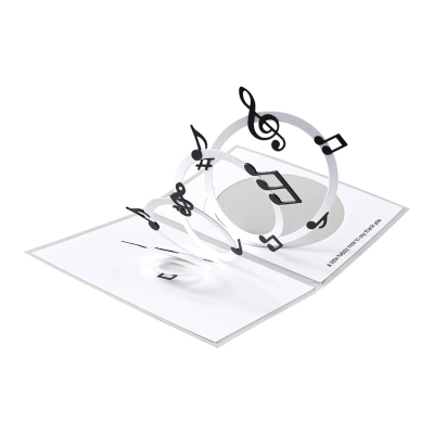 Musical Notes & Stave Pop-Up, Stanze - Spellbinders