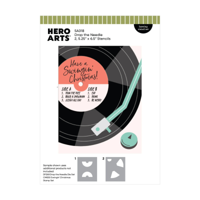 Drop the Needle, Schablone - Hero Arts