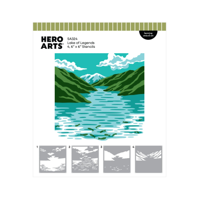 Lake of Legends Layering Set, Schablonen - Hero Arts