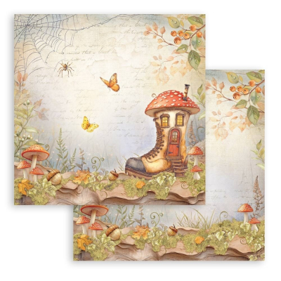 Whispering Woods - Boot's House, 12x12 - Stamperia