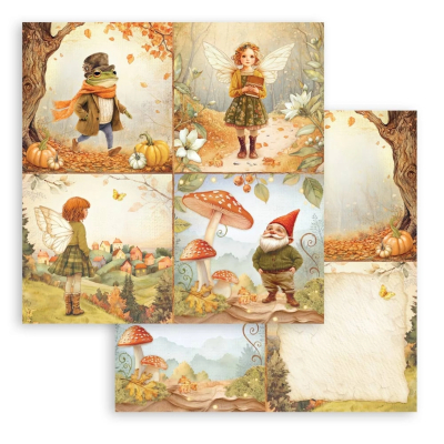 Whispering Woods - 4 Cards, 12x12 - Stamperia