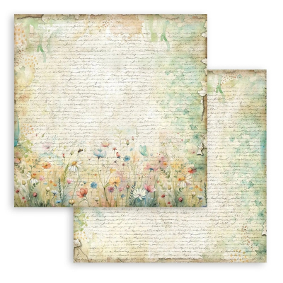 Daisy Art - Handmade Letter with Flowers, 12x12 - Stamperia