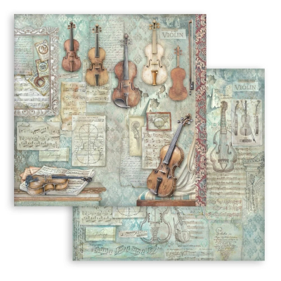 Symphony - Violin, 12x12 - Stamperia