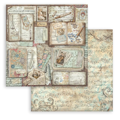 Symphony - Books, 12x12 - Stamperia