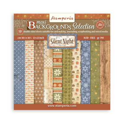 Silent Night Background Selection 12x12 Paperpad - Stamperia