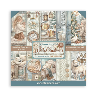 White Christmas 8x8 Paperpad - Stamperia