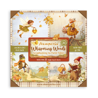 Whispering Woods 8x8 Maxi Paperpad - Stamperia