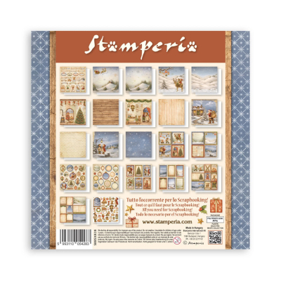 Preview: Silent Night 8x8 Maxi Paperpad - Stamperia