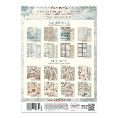 Preview: White Christmas - Junk Journal A5 Focus Points - Stamperia