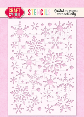 Snowflakes #2, Schablone - Craft&You