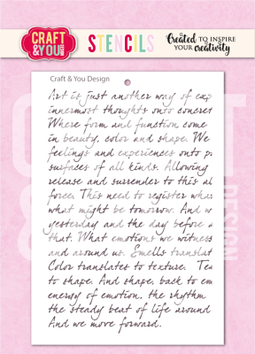 Handwritten Text, Schablone - Craft&You