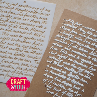 Preview: Handwritten Text, Schablone - Craft&You