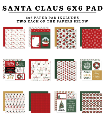 Santa Claus 6x6 Paperpad - Echo Park