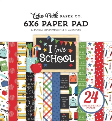 I Love School 6x6 Paperpad - Echo Park
