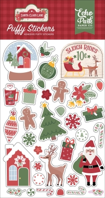 Santa Claus Lane, Puffy Stickers - Echo Park